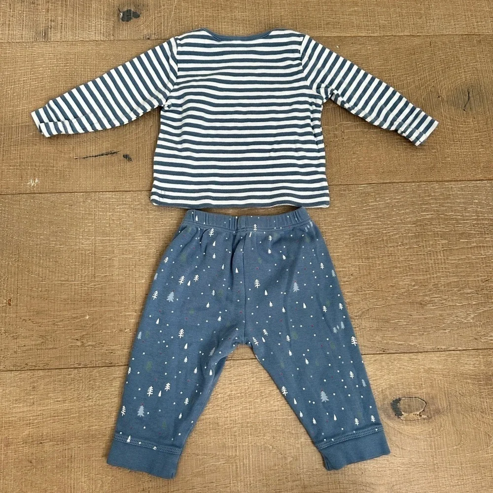 Striped Blue Kids Pajama Set
